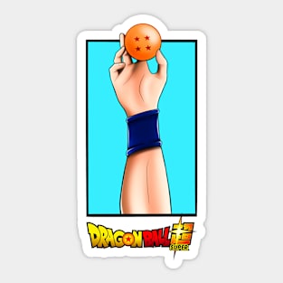 Goku Holding Dragon Ball Sticker